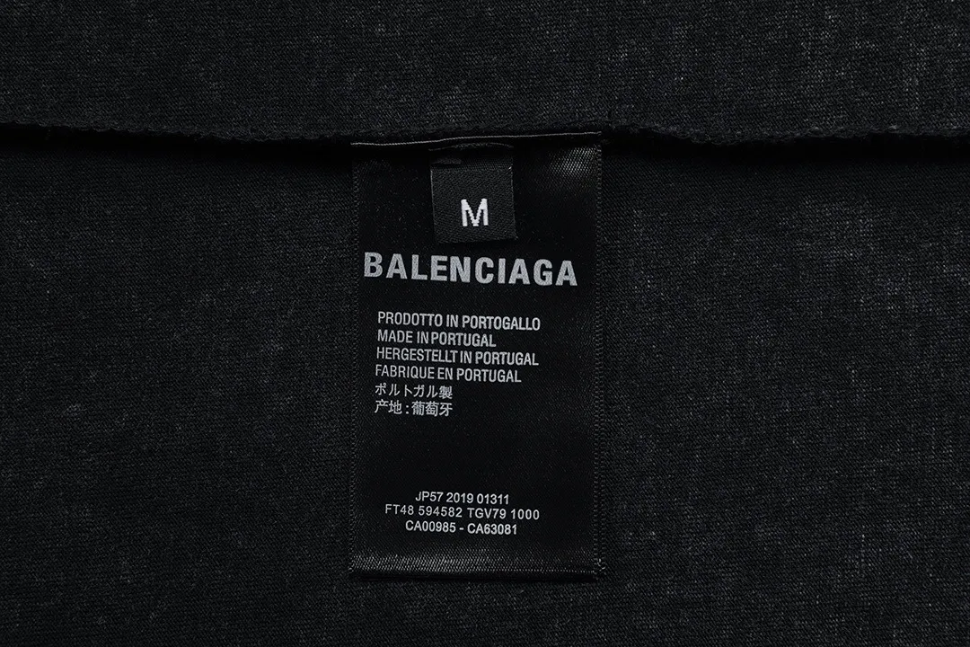 Balenciaga 2026New Arrival logo Same Style t · 260 100％ · 32 · ：Black Size：S M L XL
